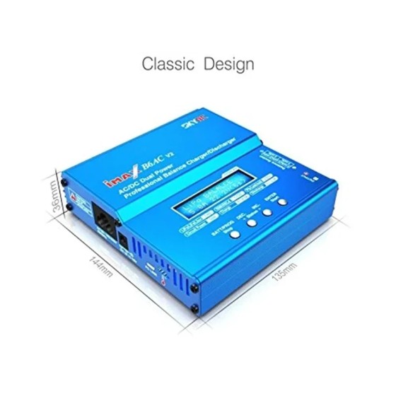 SKYRC IMAX B6AC V2 6A LCD Display Charger and Discharger RC Model Battery Re-peak Mode with QC3.0 Drones Accessories